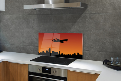 Panel nad Blat Kuchenny Samolot w Blasku Zachodzącego Słońca