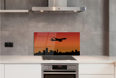 Panel nad Blat Kuchenny Samolot w Blasku Zachodzącego Słońca