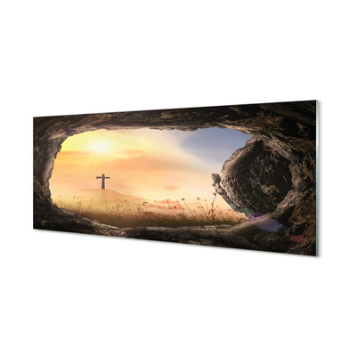 Szklany Panel Symbol Wiary: Święty Krzyż