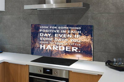 Szkło Ozdobne do Kuchni Napis w Jaskini