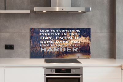 Szkło Ozdobne do Kuchni Napis w Jaskini