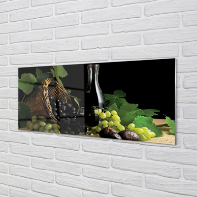 Panel szklany do Kuchni Winiarski Kosz z Winogronami