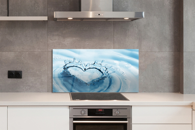 Panel nad Blat Kuchenny Serce z Kropli Wody