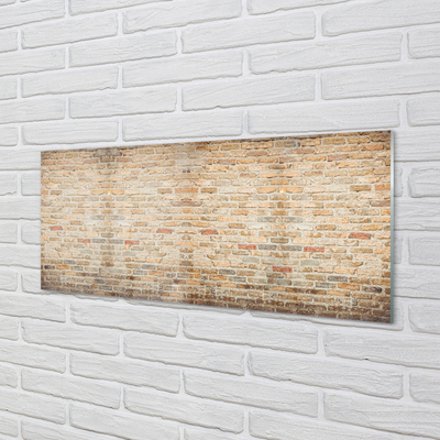 Szklany Panel Loftowy Akcent Ceglany