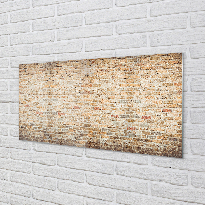 Szklany Panel Loftowy Akcent Ceglany