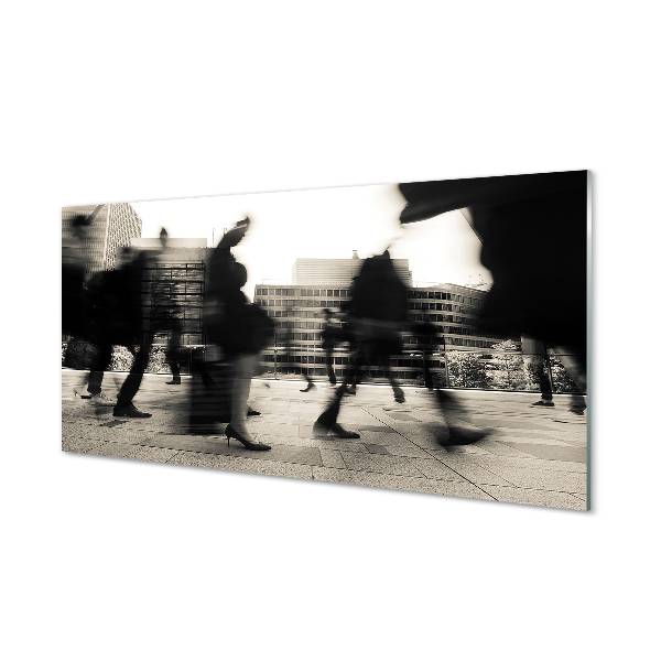 Panel nad Blat Kuchenny Tłum Ludzi w Metropolii