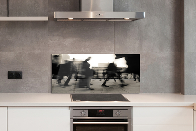 Panel nad Blat Kuchenny Tłum Ludzi w Metropolii