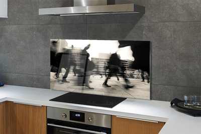 Panel nad Blat Kuchenny Tłum Ludzi w Metropolii