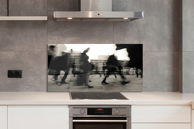 Panel nad Blat Kuchenny Tłum Ludzi w Metropolii