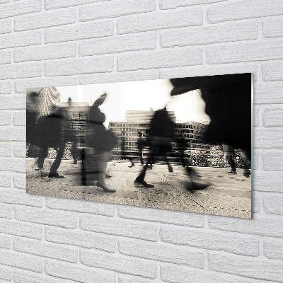 Panel nad Blat Kuchenny Tłum Ludzi w Metropolii