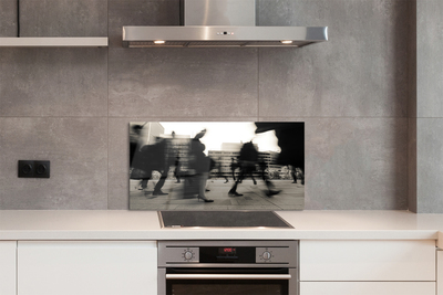 Panel nad Blat Kuchenny Tłum Ludzi w Metropolii