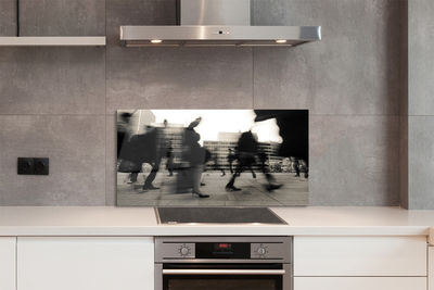 Panel nad Blat Kuchenny Tłum Ludzi w Metropolii