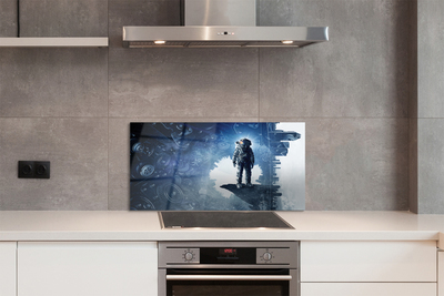 Szklany Panel Miasto Maszyn i Postać