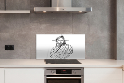 Szklany Panel Rysunek Jezus