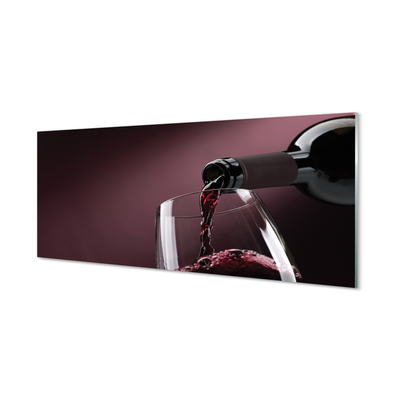 Szklany Panel Bordowe tło wino