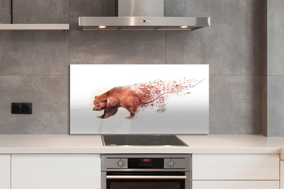 Panel nad Blat Kuchenny Sylwetka Niedźwiedzia