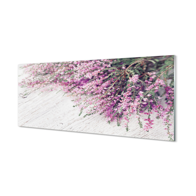 Szklany Panel Kwiaty deski
