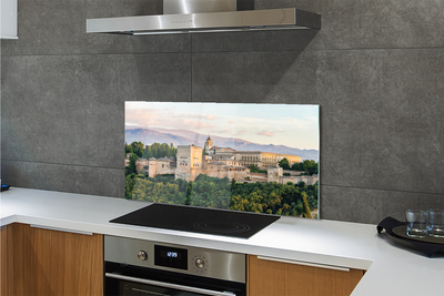 Panel Szklany Baśniowy Zamek w Górskim Lesie