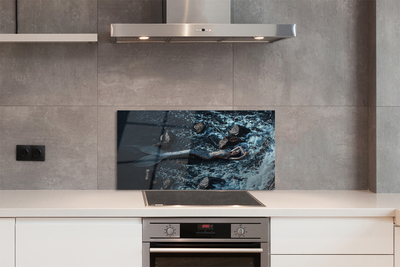 Szkło do Kuchni na Ścianę Syrena w Morskiej Otchłani