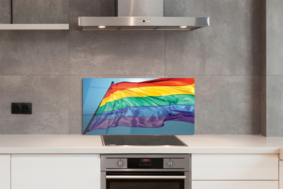 Panel szklany do Kuchni Barwna Flaga