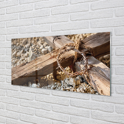 Szklany Panel Krzyż, Skały i Ciernie