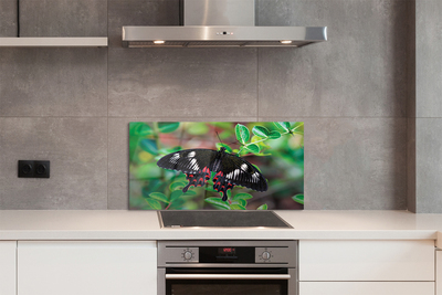 Panel Szklany Barwny Akcent na Liściach