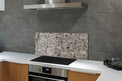 Szkło do Kuchni na Ścianę Mieszana Ściana Betonowo-Ceglana