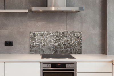 Szkło do Kuchni na Ścianę Mieszana Ściana Betonowo-Ceglana