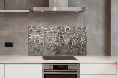 Szkło do Kuchni na Ścianę Mieszana Ściana Betonowo-Ceglana