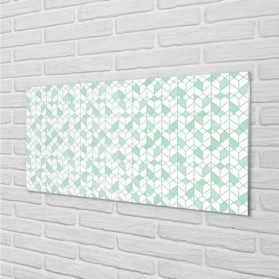 Panel szklany do Kuchni Nowoczesne Sześciany 3D