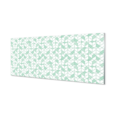 Panel szklany do Kuchni Nowoczesne Sześciany 3D