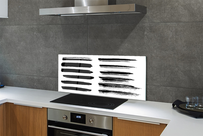 Panel Szklany Artystyczne Pociągnięcia Pędzlem