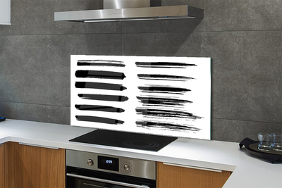 Panel Szklany Artystyczne Pociągnięcia Pędzlem