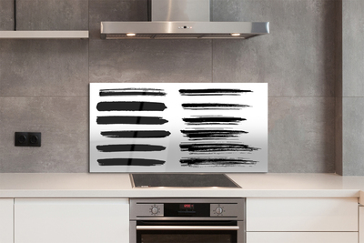 Panel Szklany Artystyczne Pociągnięcia Pędzlem