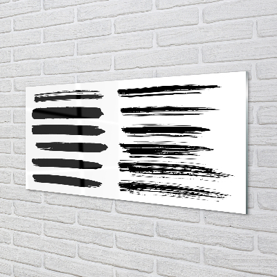 Panel Szklany Artystyczne Pociągnięcia Pędzlem