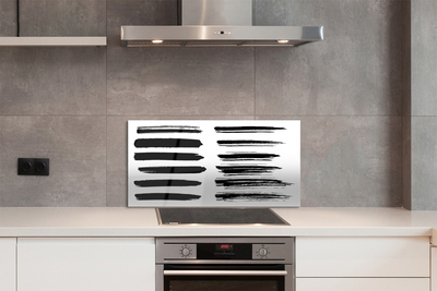 Panel Szklany Artystyczne Pociągnięcia Pędzlem