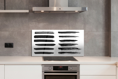 Panel Szklany Artystyczne Pociągnięcia Pędzlem