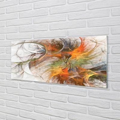 Panel szklany do Kuchni Geometryczna Gra Kolorów