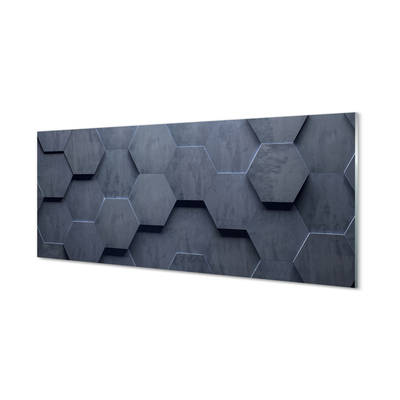 Szklany Panel Kamień beton plastry