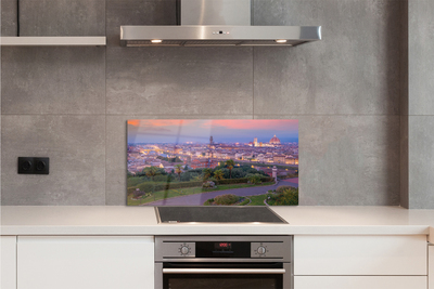 Panel szklany do Kuchni Panorama nad Włoską Rzeką