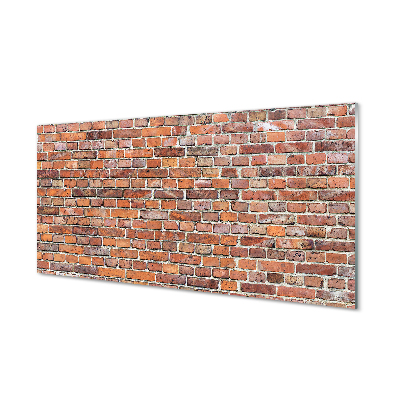 Szklany Panel Tradycyjna Czerwona Cegła