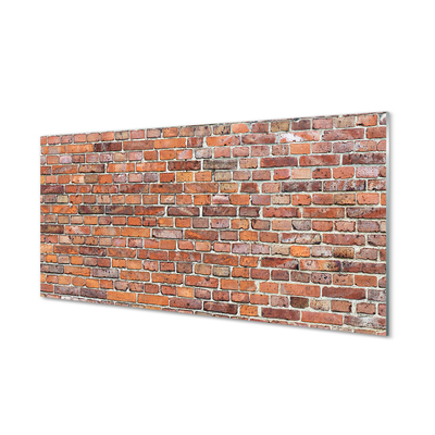 Szklany Panel Tradycyjna Czerwona Cegła