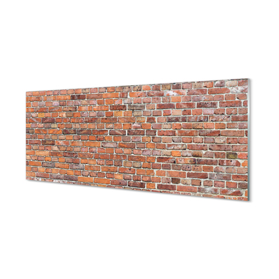 Szklany Panel Tradycyjna Czerwona Cegła