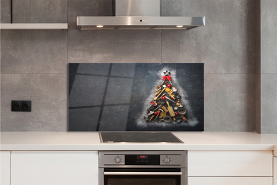 Szkło Ozdobne do Kuchni Bożonarodzeniowe Drzewko