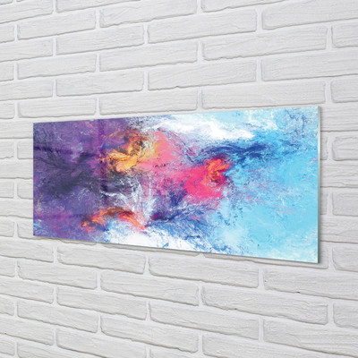 Panel nad Blat Kuchenny Kolorowe Mazy na Płótnie