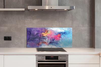 Panel nad Blat Kuchenny Kolorowe Mazy na Płótnie