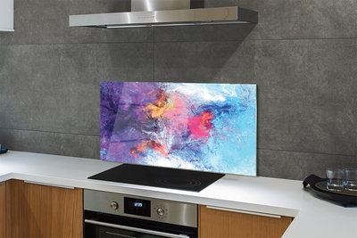 Panel nad Blat Kuchenny Kolorowe Mazy na Płótnie