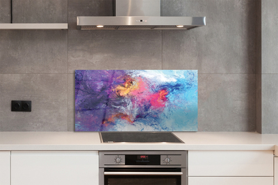 Panel nad Blat Kuchenny Kolorowe Mazy na Płótnie