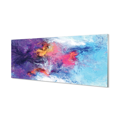 Panel nad Blat Kuchenny Kolorowe Mazy na Płótnie