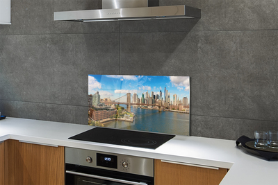 Panel szklany do Kuchni Most i Panorama Metropolii